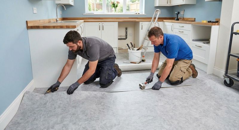 Sheet Linoleum Installation in Amherst, OH