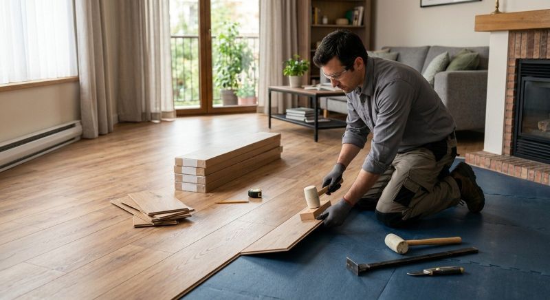 Laminate Floor Installation in Amherst, OH