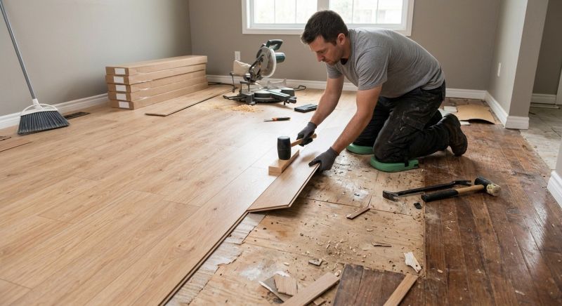 Laminate Floor Replacement in Vermilion, OH