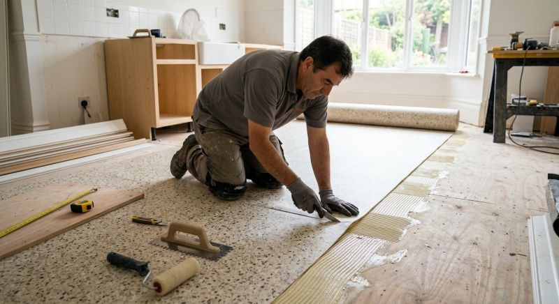 Linoleum Floor Installation in Amherst, OH