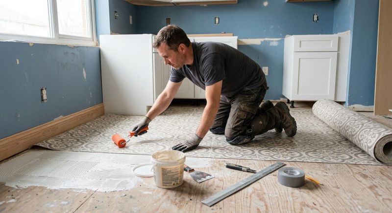 Sheet Flooring Installation in Bellevue, OH