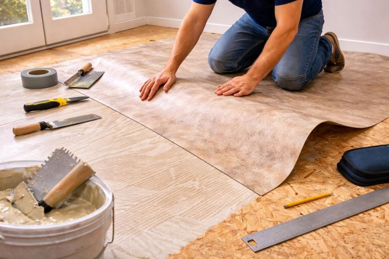Sheet Vinyl Installation in Attica, OH